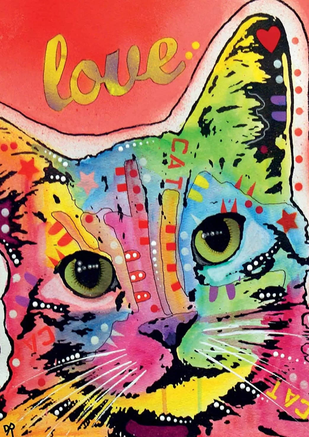Educa Kattenpuzzels>: Dean Russo - Tilt Cat Love (1000) Verticale Puzzel
