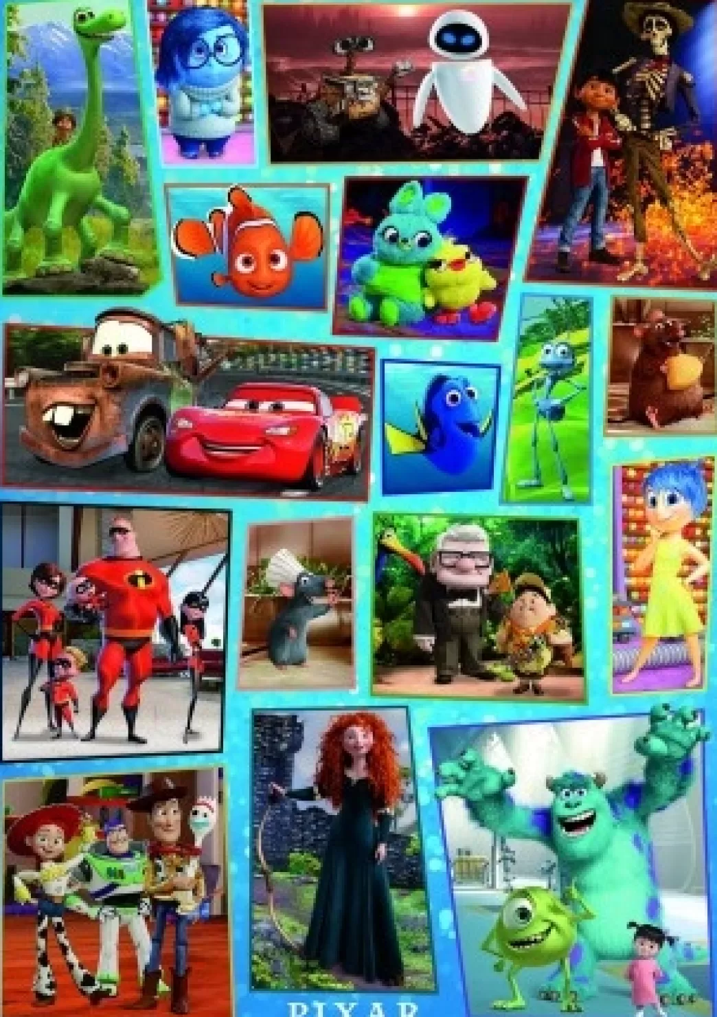 Educa Collage Puzzels>: Disney Pixar (1000) Verticale Puzzel