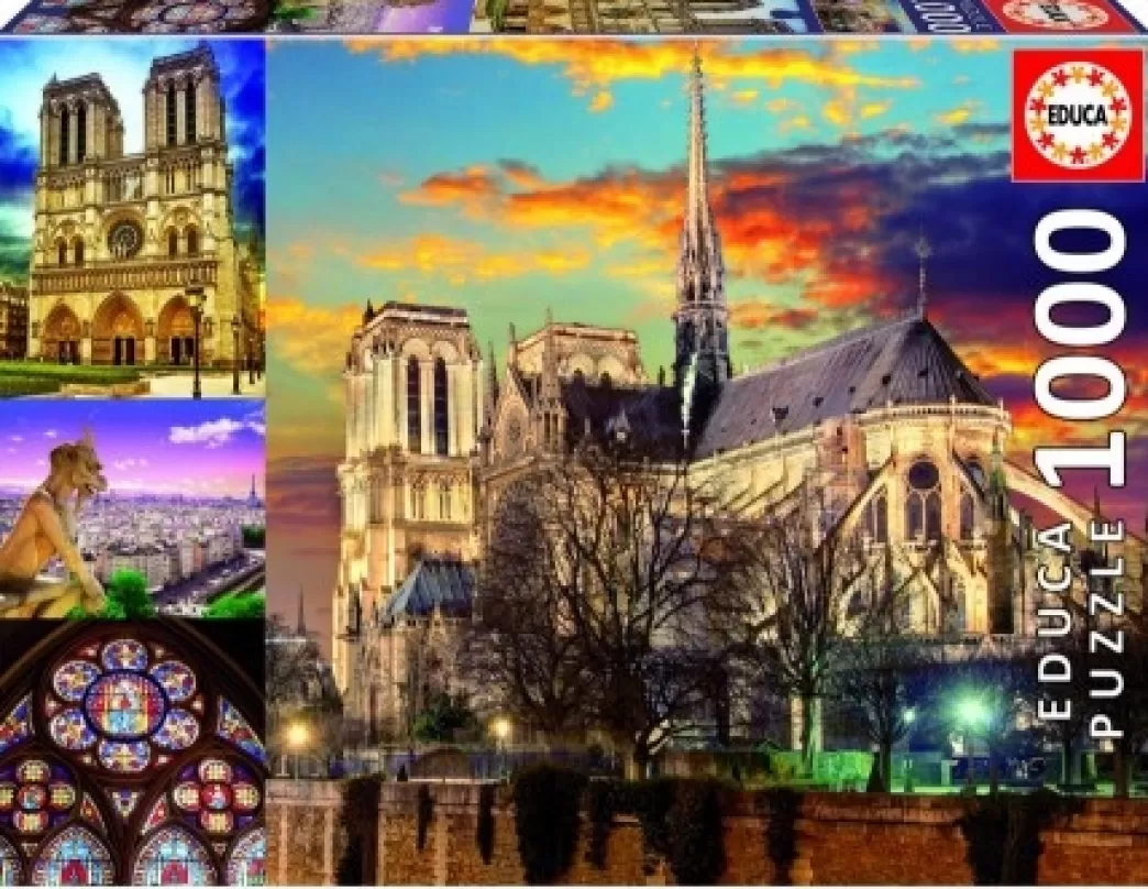 Educa Collage Puzzels>: Notre-Dame Collage (1000) Legpuzzel