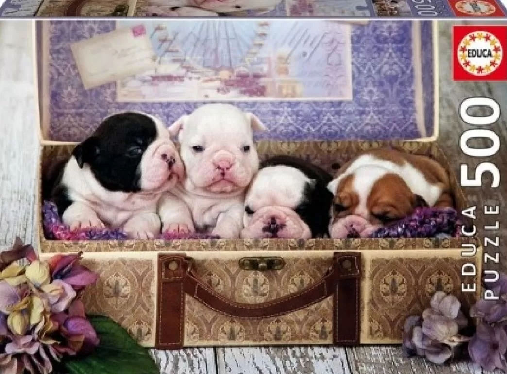 Educa Hondenpuzzels>: Puppies (500) Hondenpuzzel