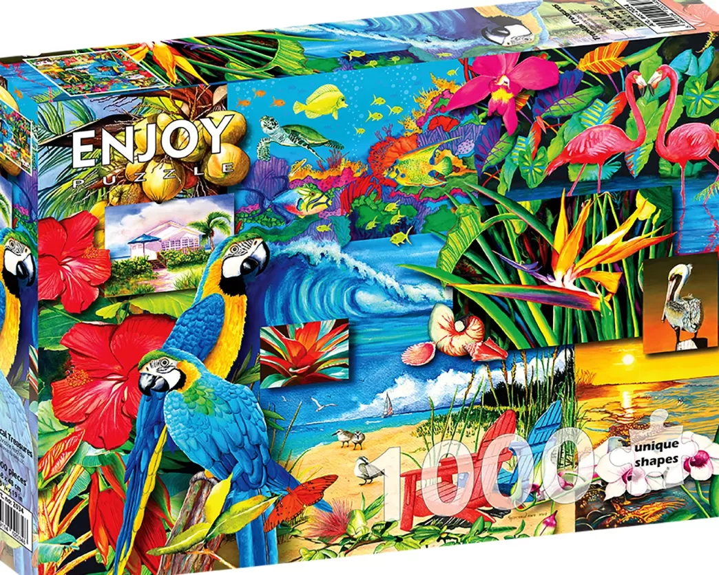 Enjoy Collage Puzzels>: Tropical Pleasures (1000) Legpuzzel