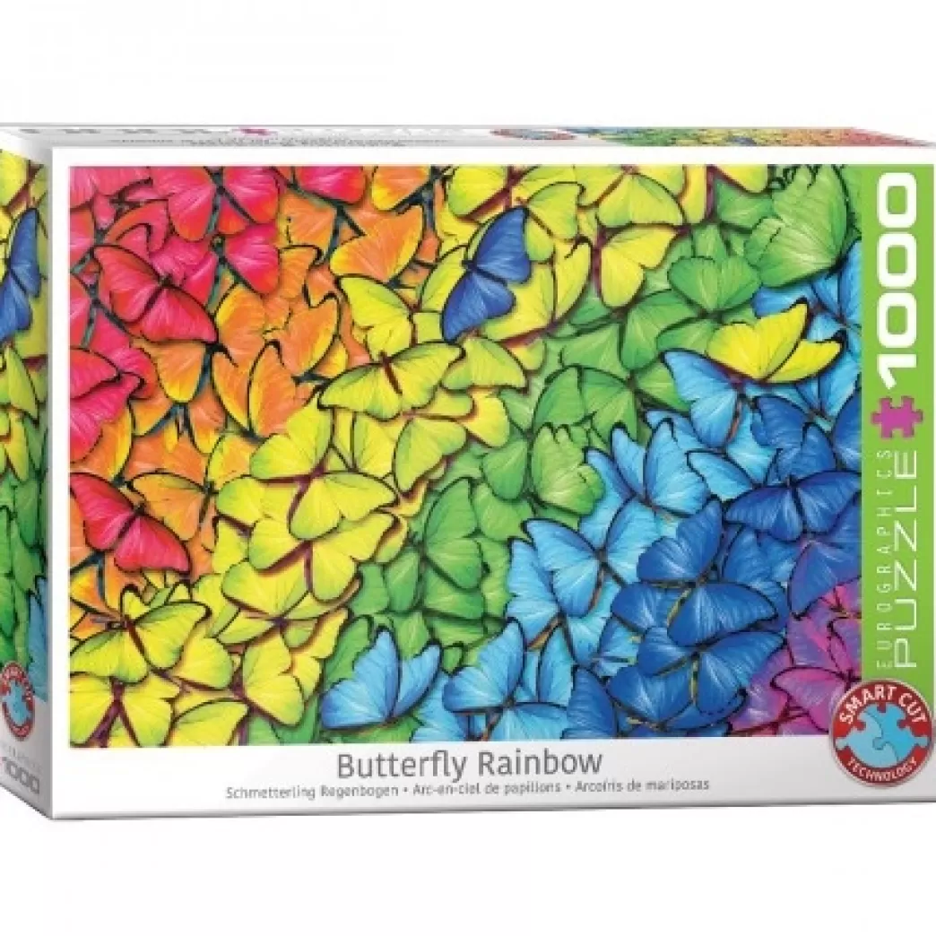 Eurographics Vlinderpuzzels>: Butterfly Rainbow (1000) Vlinderpuzzel