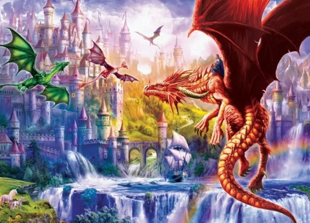 Eurographics Fantasy Puzzels>: Dragon Kingdom (500Xl) Fantasy Puzzel