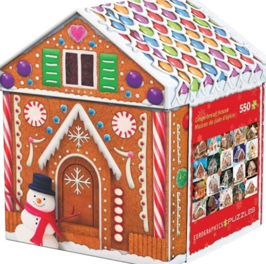 Eurographics Collage Puzzels>: Gingerbread House (550) Tinnen Blik