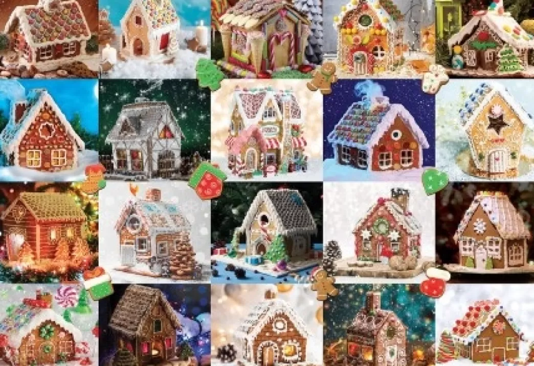 Eurographics Collage Puzzels>: Gingerbread House (550) Tinnen Blik