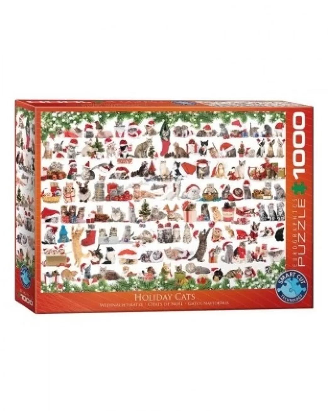 Eurographics Kattenpuzzels>: Holiday Cats (1000) Kerstpuzzel