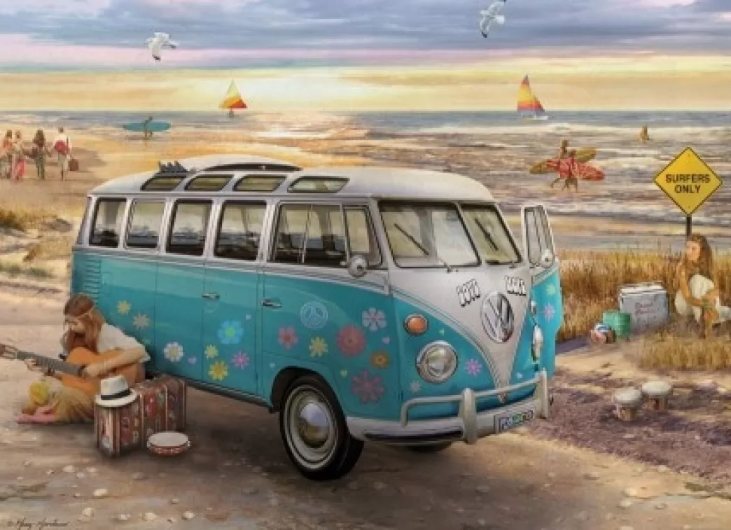 Eurographics Volkswagen Puzzels>: In Love And Hope Vw Bus (1000) Autopuzzel