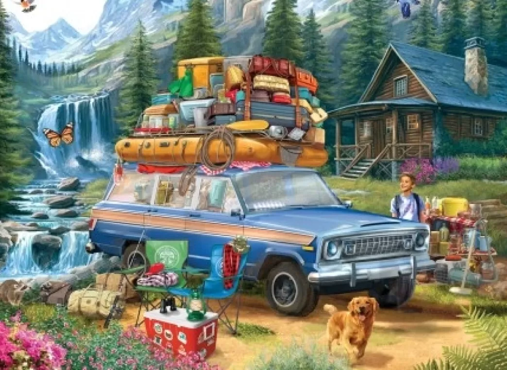Eurographics Autopuzzels>: Jeep - Loading The Wagoneer (1000) Legpuzzel