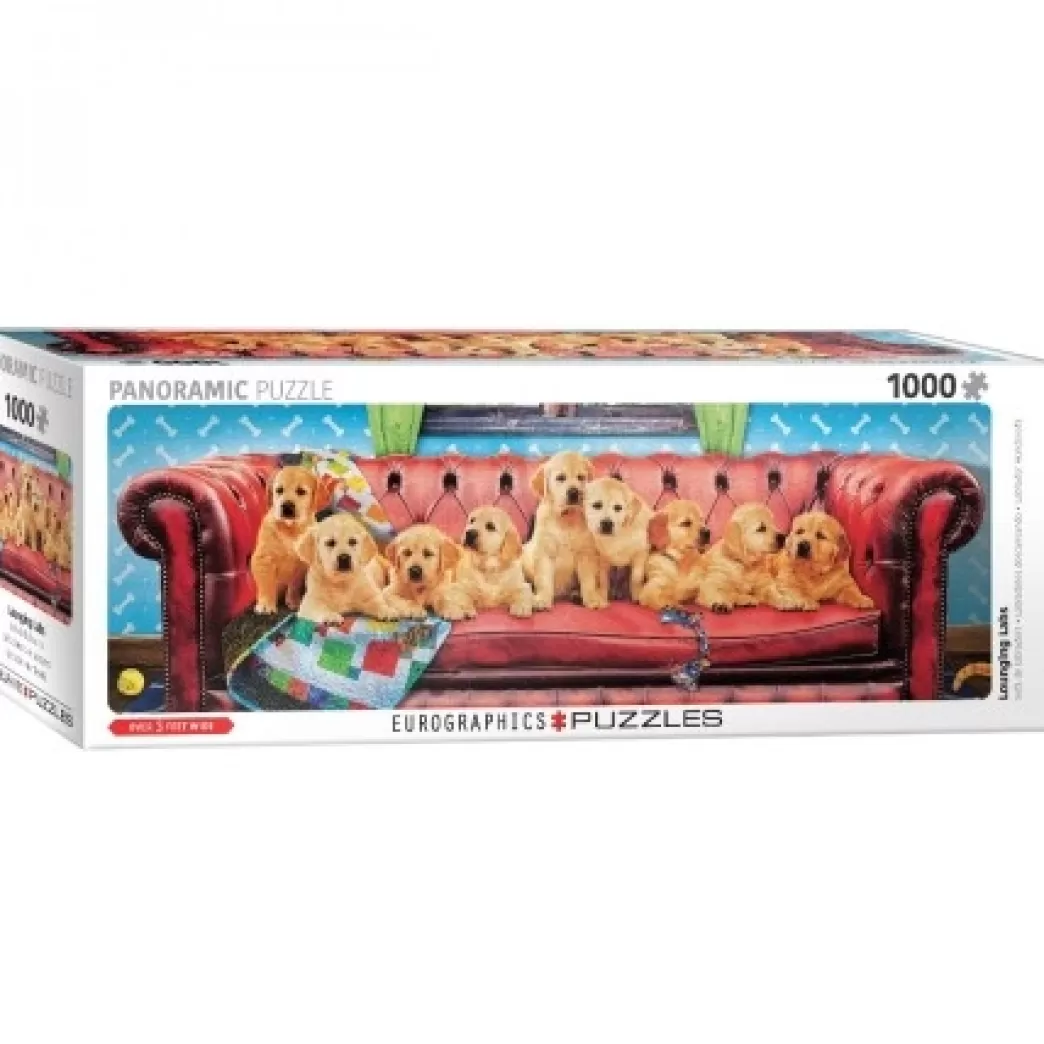 Eurographics Hondenpuzzels>: Lounging Labs (1000) Panoramapuzzel