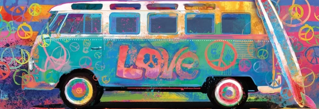 Eurographics Autopuzzels>: Love Bus (1000) Panorama Puzzel