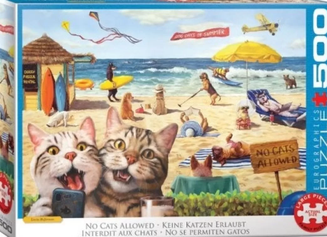 Eurographics Kattenpuzzels>: No Cats Allowed (500Xl) Kattenpuzzel
