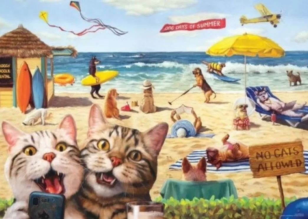 Eurographics Kattenpuzzels>: No Cats Allowed (500Xl) Kattenpuzzel