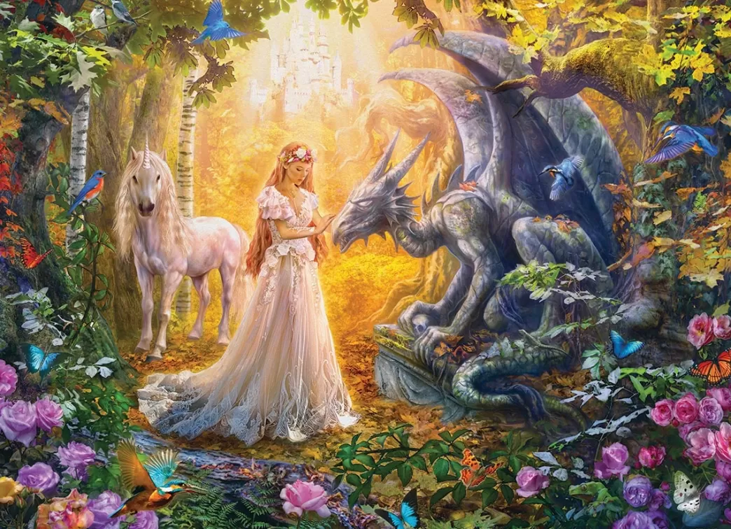 Eurographics Fantasy Puzzels>: Princess Garden (500Xl) Fantasy Puzzel