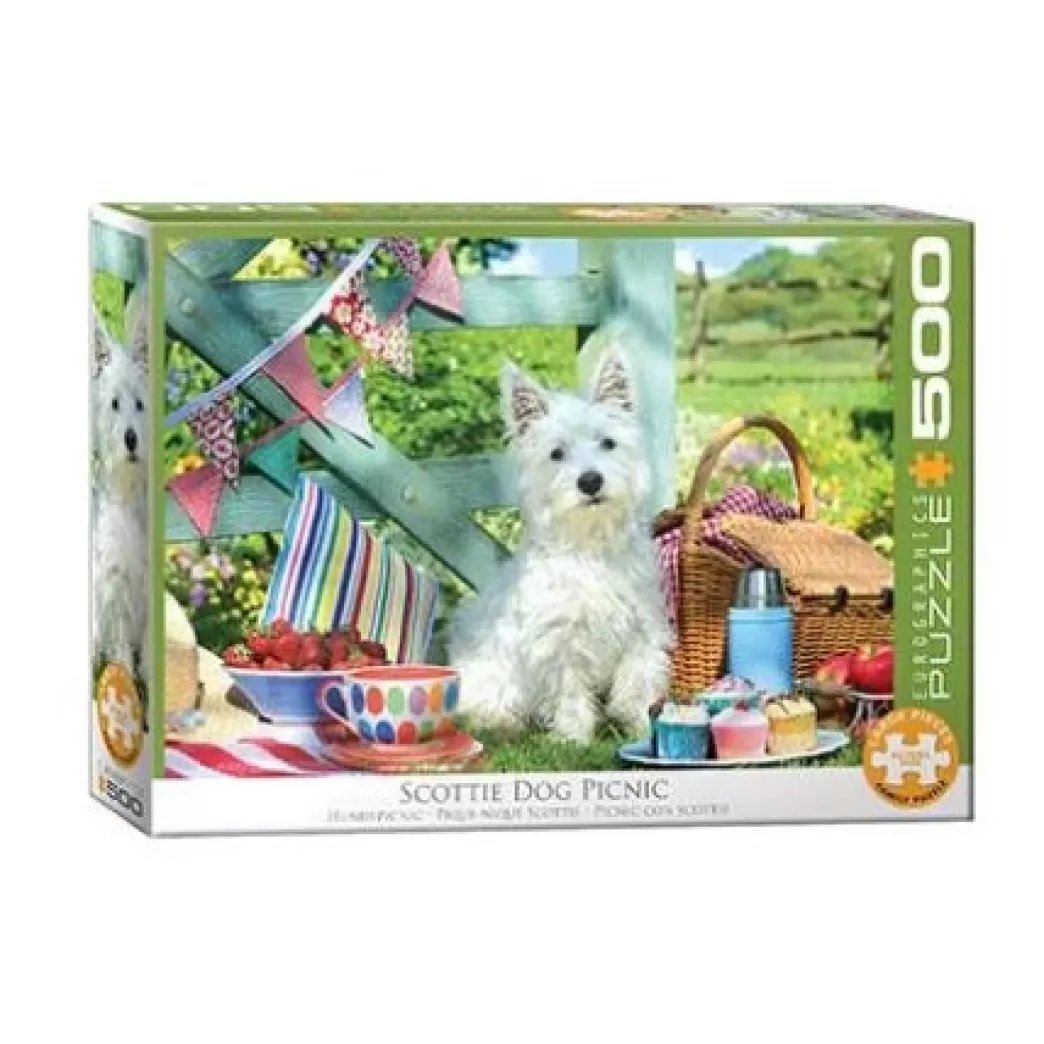 Eurographics Hondenpuzzels>: Scottie Dog Picnic (500Xl) Hondenpuzzel