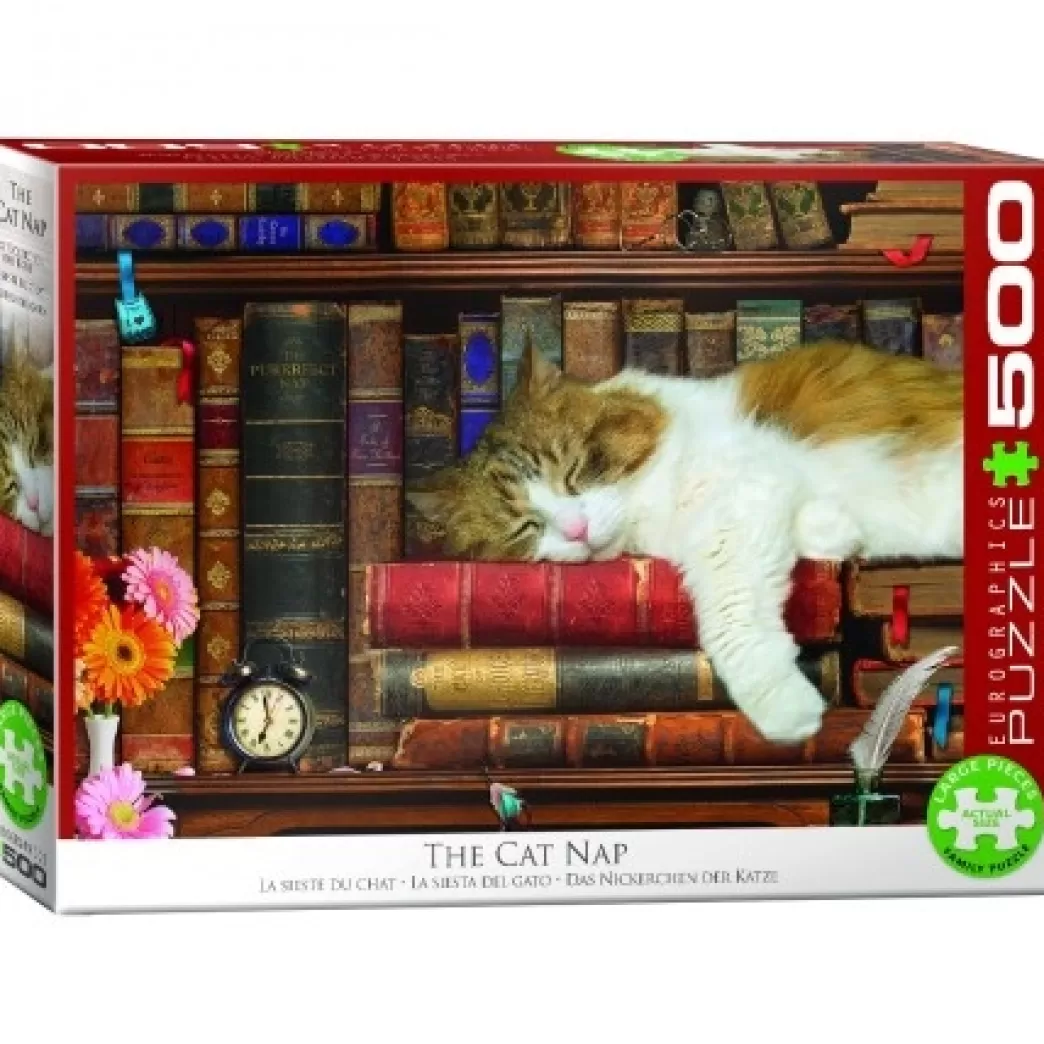 Eurographics Kattenpuzzels>: The Cat Nap (500Xl) Kattenpuzzel