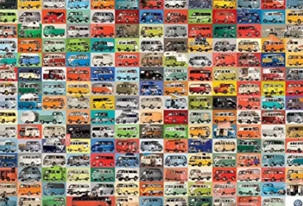 Eurographics Volkswagen Puzzels>: The Vw Groovy Bus (2000) Volkswagenpuzzel