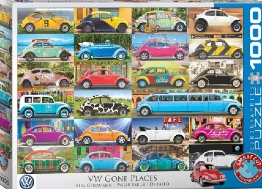 Eurographics Volkswagen Puzzels>: Vw Gone Places (1000) Volkswagen Puzzel
