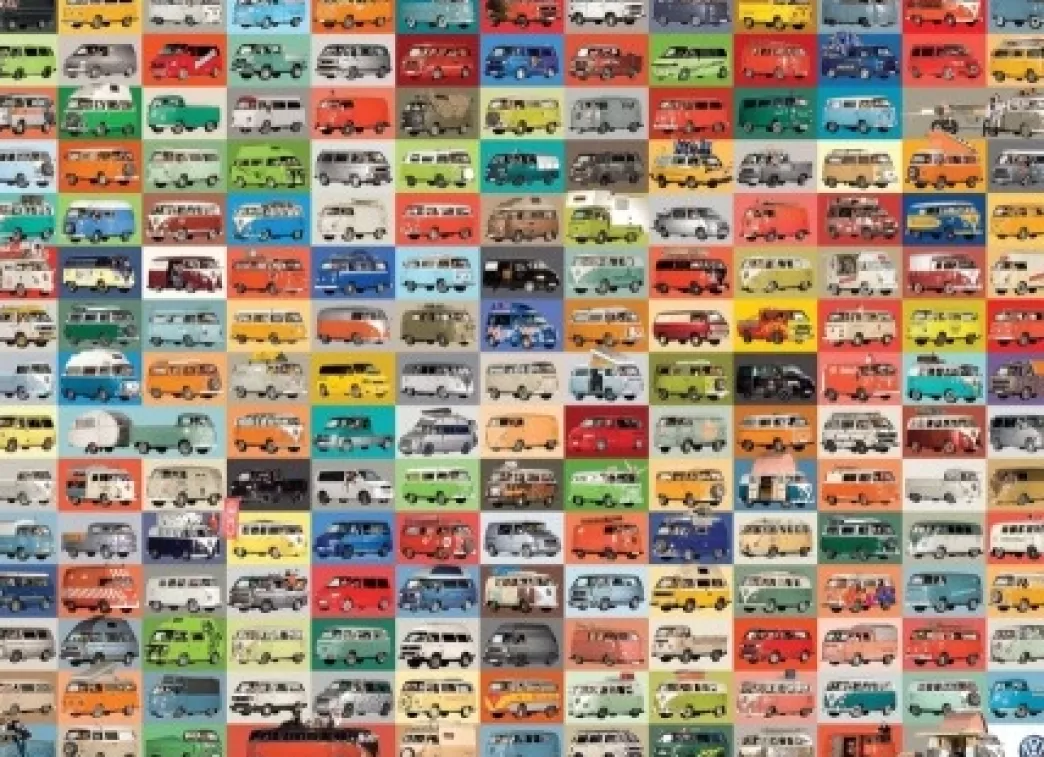 Eurographics Volkswagen Puzzels>: Vw Groovy Bus (1000) Volkswagen Bus Puzzel