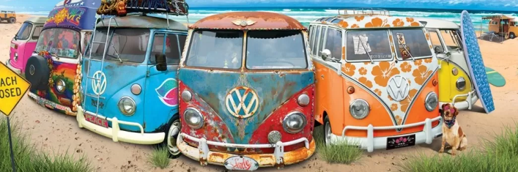 Eurographics Volkswagen Puzzels>: Vw Kombination (1000) Panorama Puzzel