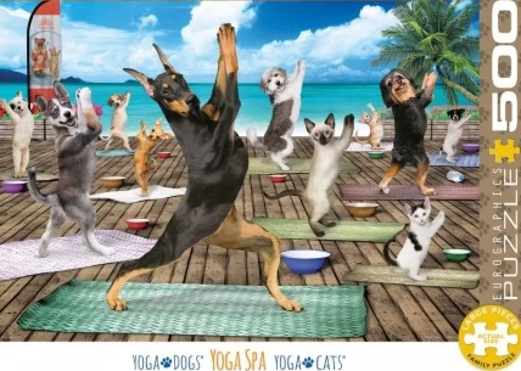 Eurographics Hondenpuzzels>: Yoga Spa (500Xl) Hondenpuzzel