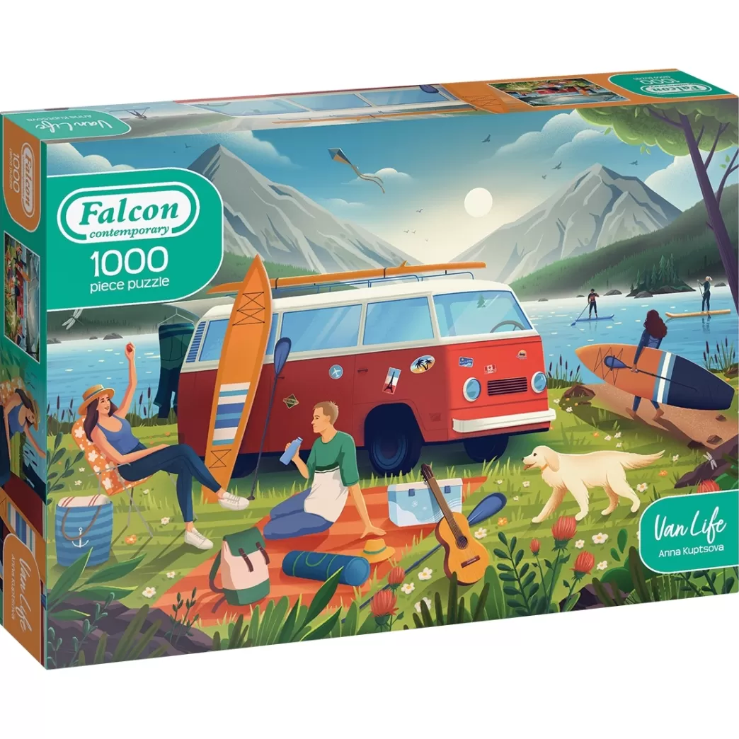 Falcon Volkswagen Puzzels> Contemporary: Van Life (1000) Legpuzzel