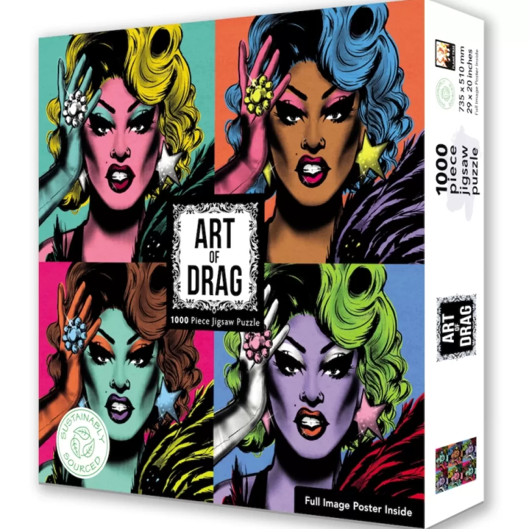 Flame Tree Publishing Collage Puzzels>Flame Tree: Art Of Drag (1000) Verticale Puzzel