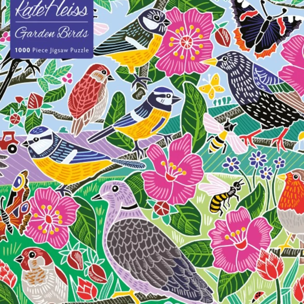 Flame Tree Publishing Vogelpuzzels>Flame Tree: Garden Birds (1000) Vogelpuzzel