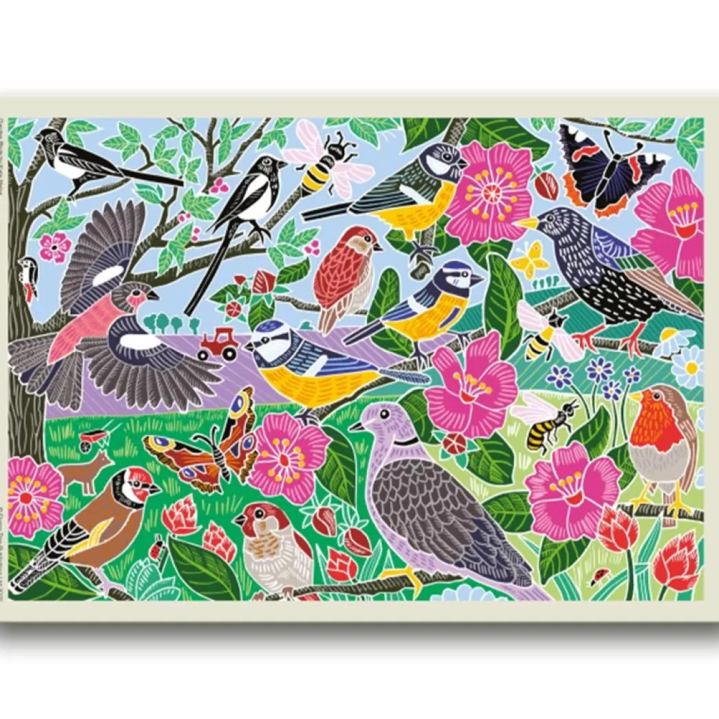 Flame Tree Publishing Vogelpuzzels>Flame Tree: Garden Birds (1000) Vogelpuzzel