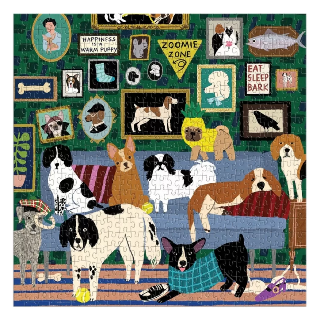 Galison Hondenpuzzels>: Lounge Dogs (500) Hondenpuzzel
