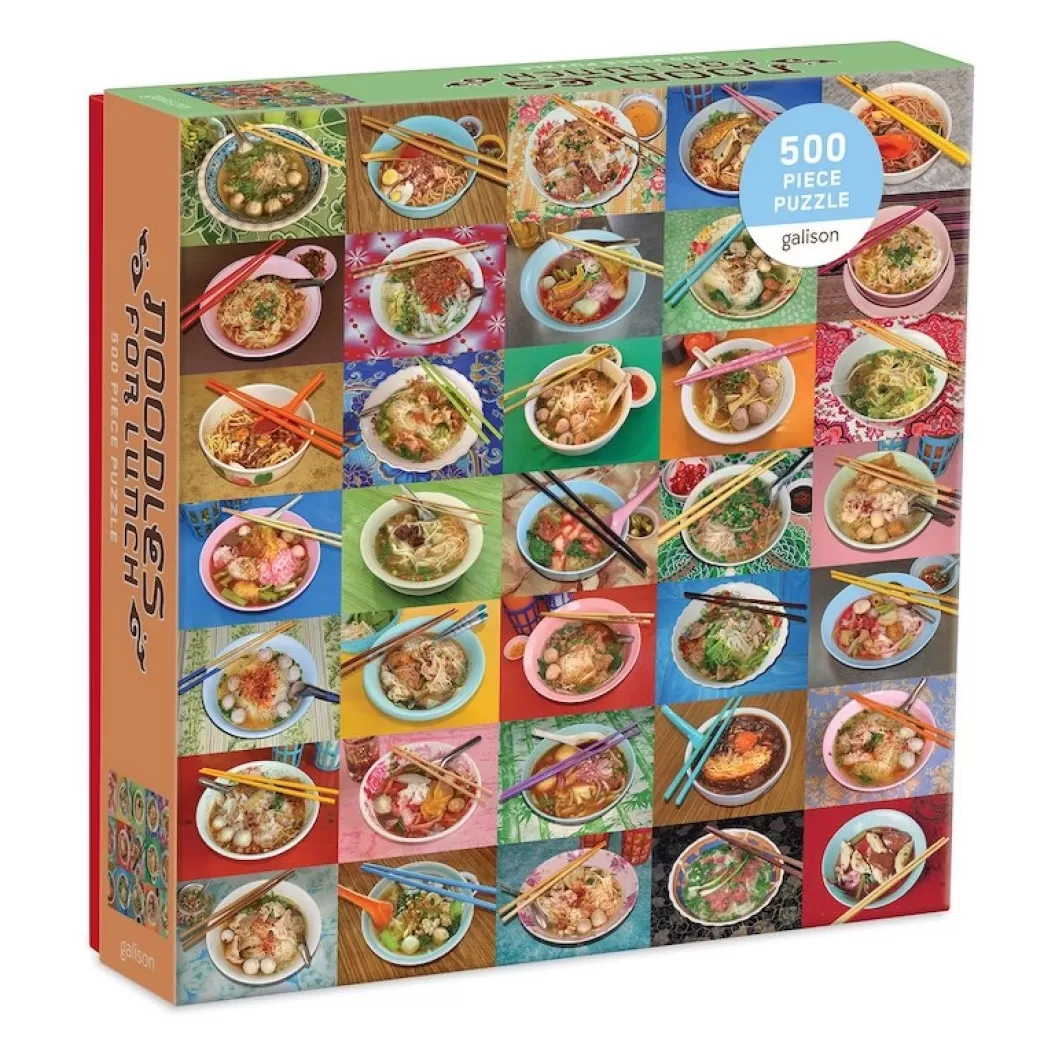 Décadence Collage Puzzels>Galison: Noodles For Lunch (500) Legpuzzel
