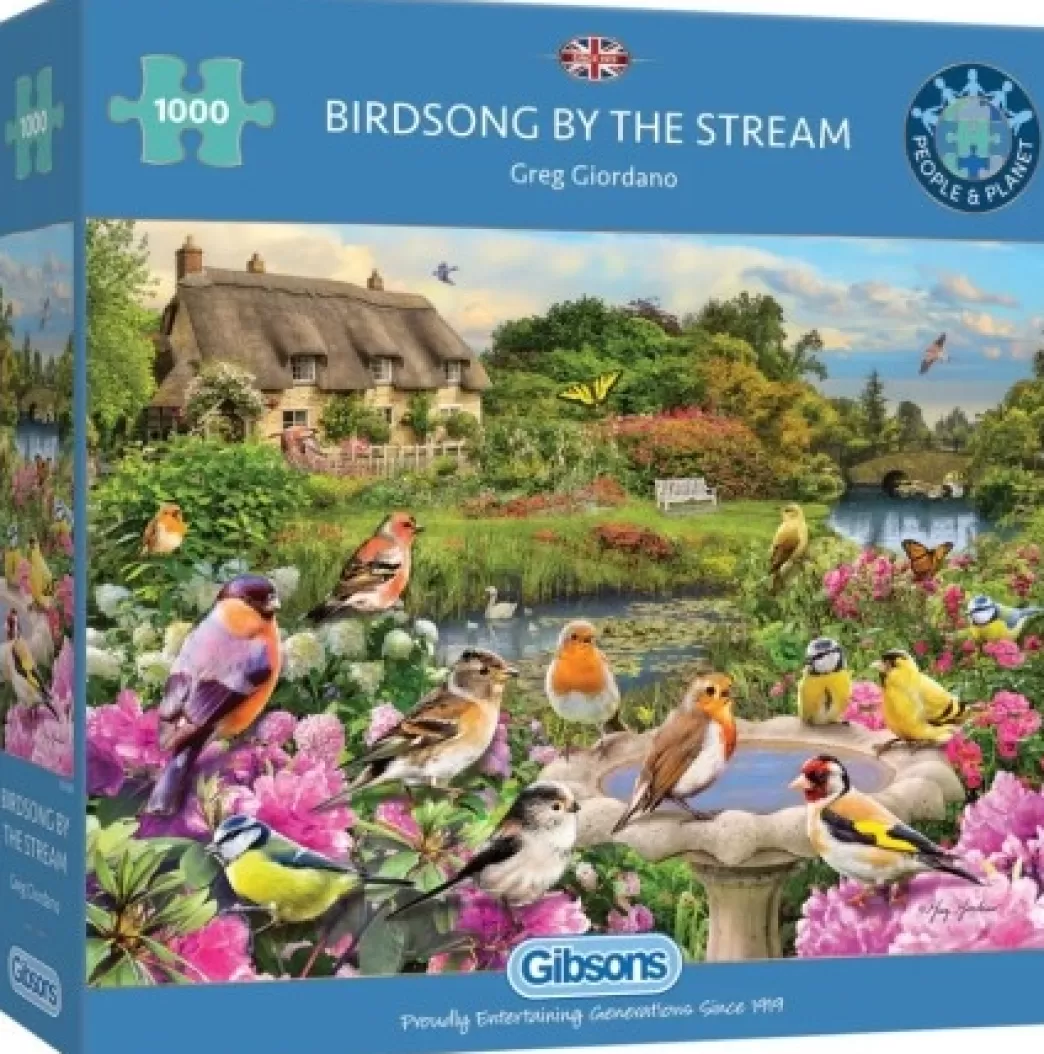 Gibsons Vogelpuzzels>: Birdsong By The Stream (1000) Vogelpuzzel