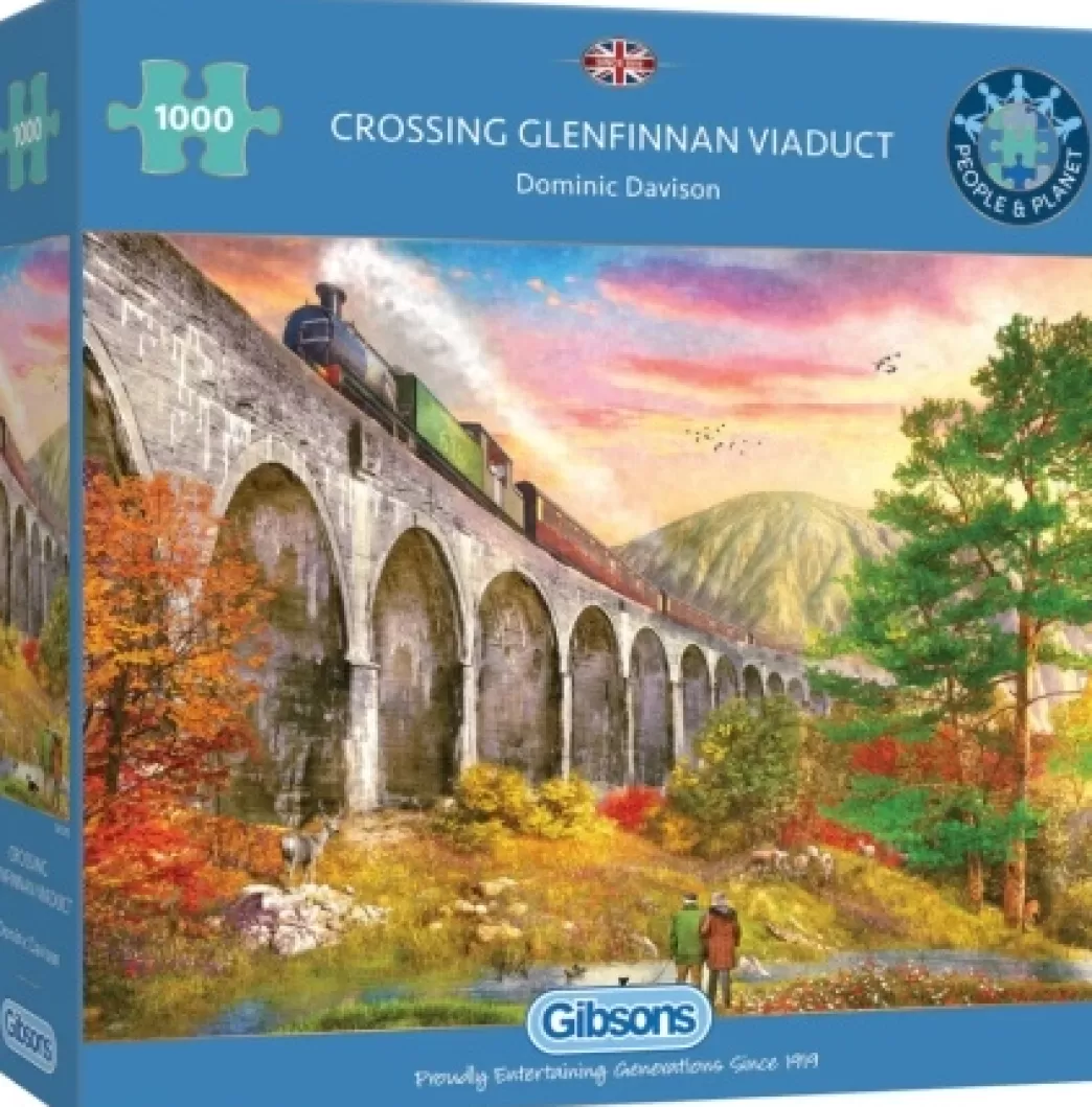 Gibsons Treinpuzzels>: Crossing Glenfinnan Viaduct (1000) Legpuzzel