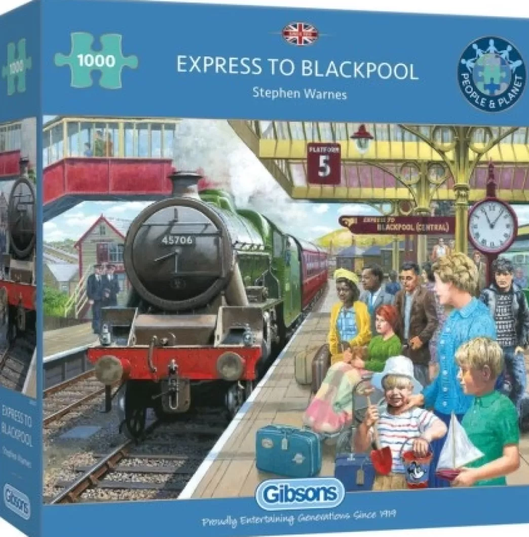 Gibsons Treinpuzzels>: Express To Blackpool (1000) Treinpuzzel