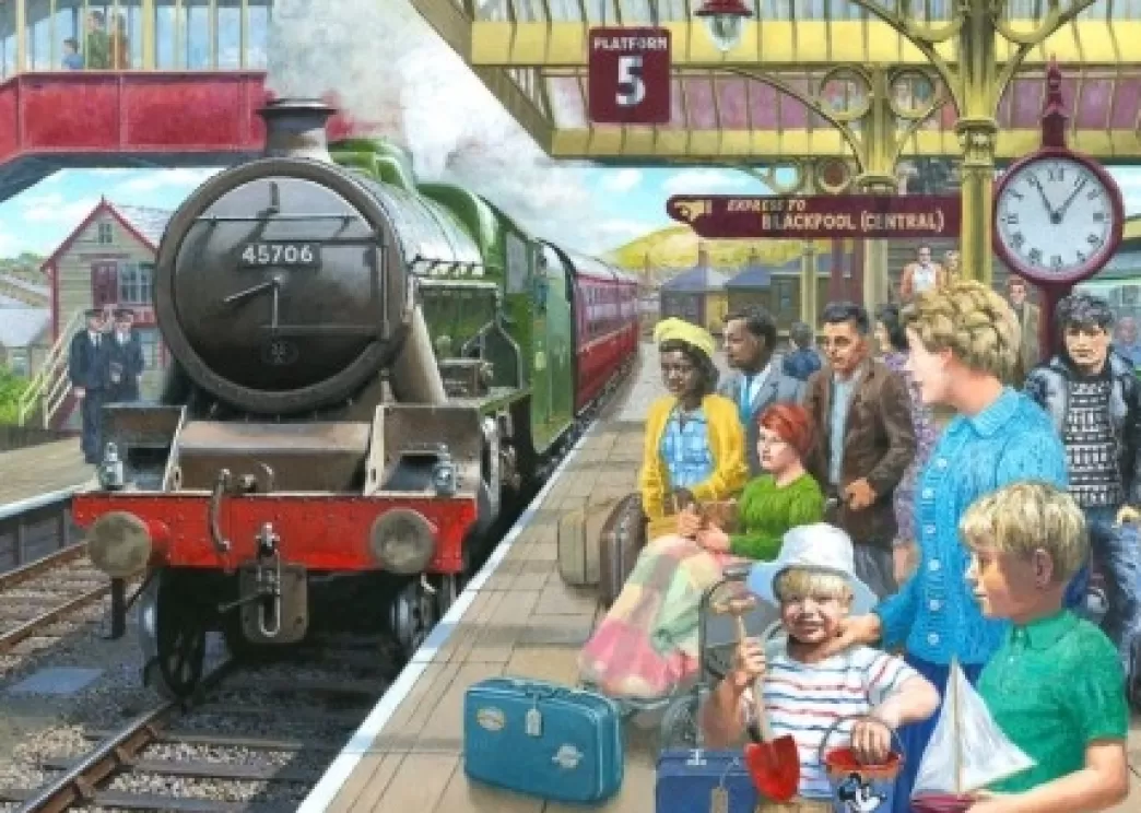Gibsons Treinpuzzels>: Express To Blackpool (1000) Treinpuzzel