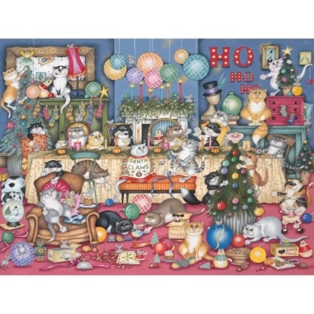 Gibsons Kattenpuzzels>: Feline Festivities (1000) Kerstpuzzel
