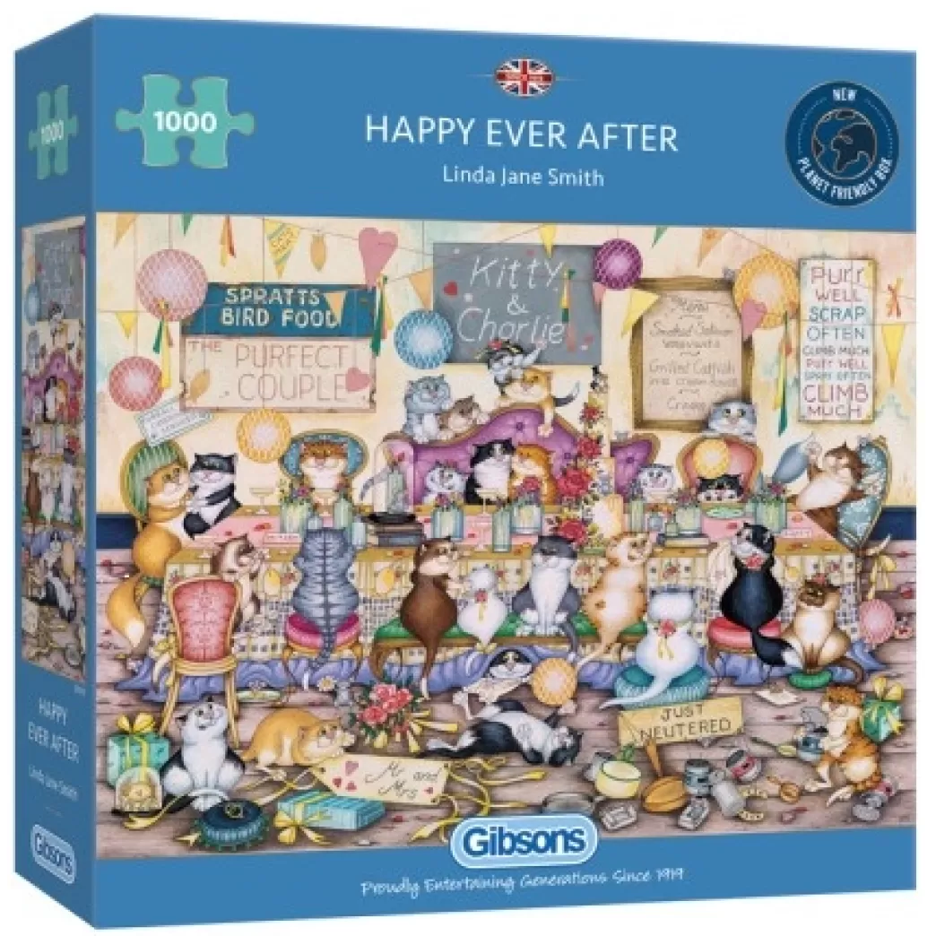 Gibsons Kattenpuzzels>: Happy Ever After - Linda Jane Smith (1000) Kattenpuzzel