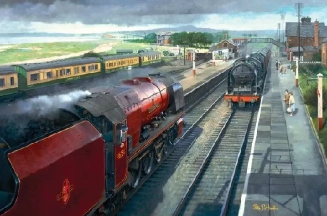 Gibsons Treinpuzzels>: Hest Bank Whitsun 1961 (500) Treinpuzzel