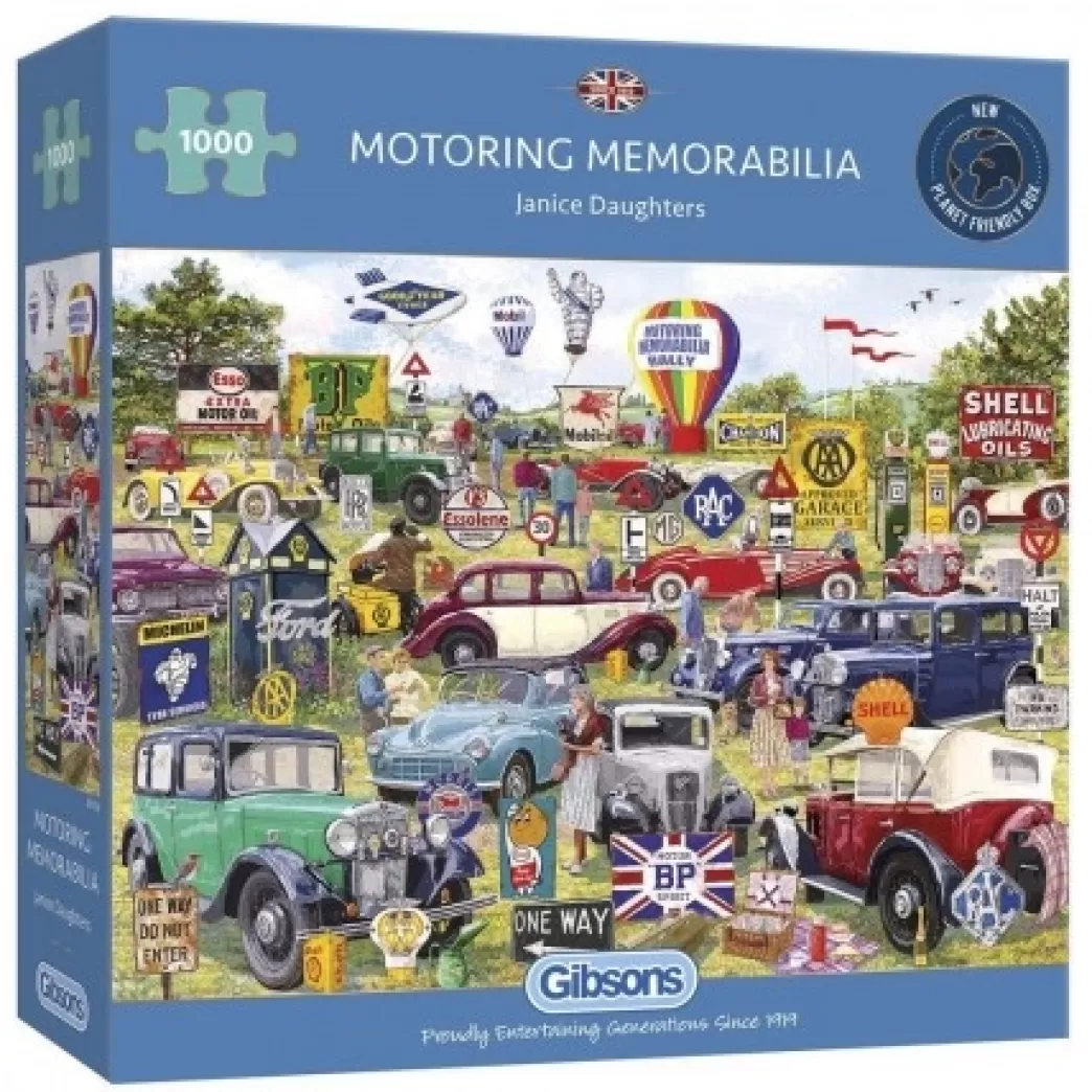 Gibsons Autopuzzels>: Motoring Memorabilia (1000) Legpuzzel