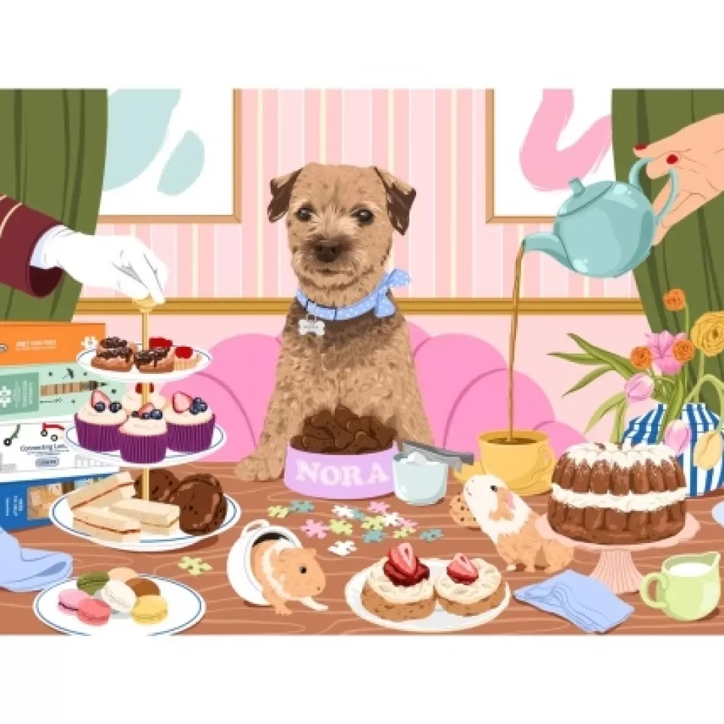 Gibsons Hondenpuzzels>: Nibbles With Nora (1000) Hondenpuzzel