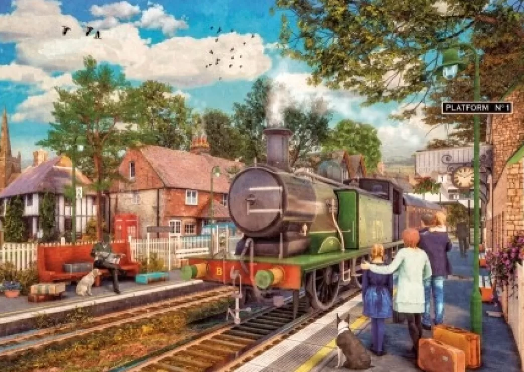 Gibsons Treinpuzzels>: Off To The Coast - Dominic Davison (500) Treinpuzzel