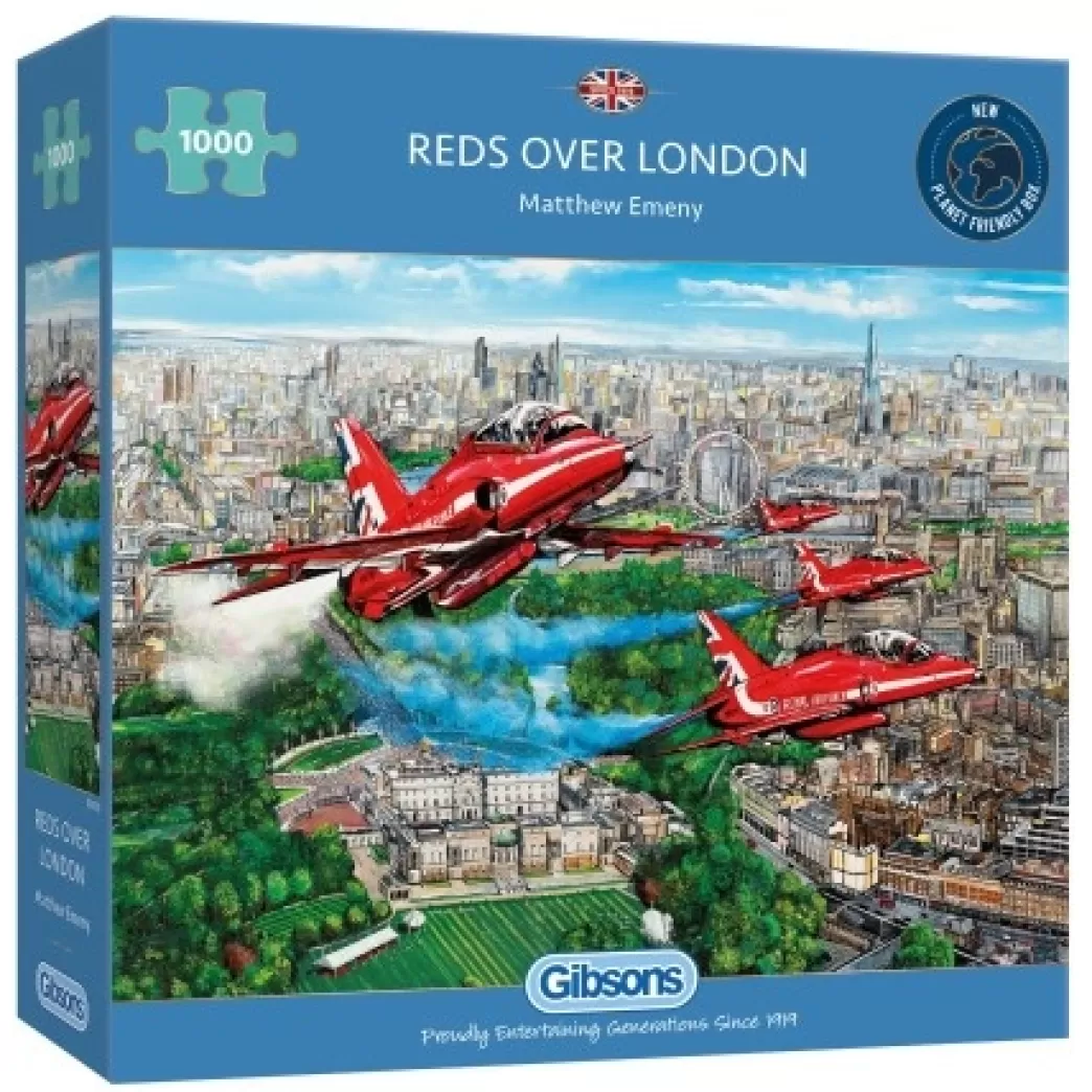 Gibsons Vliegtuigpuzzels>: Reds Over London (1000) Legpuzzel