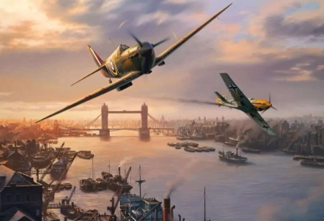 Gibsons Vliegtuigpuzzels>: Spitfire Skirmish (500) Vliegtuigpuzzel