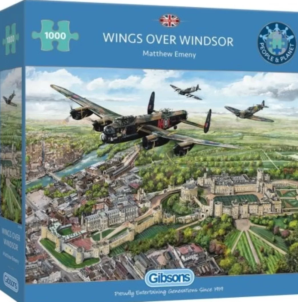 Gibsons Vliegtuigpuzzels>: Wings Over Windsor (1000) Vliegtuigpuzzel