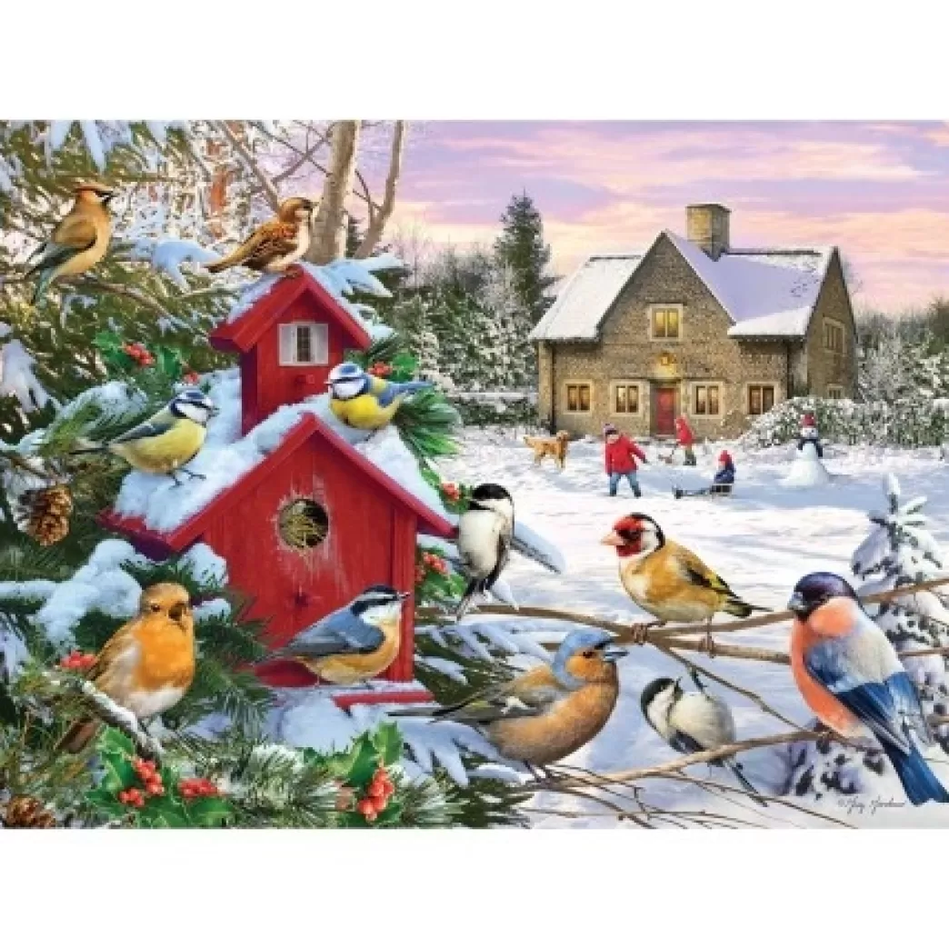 Gibsons Vogelpuzzels>: Winter Wings (1000) Winterpuzzel