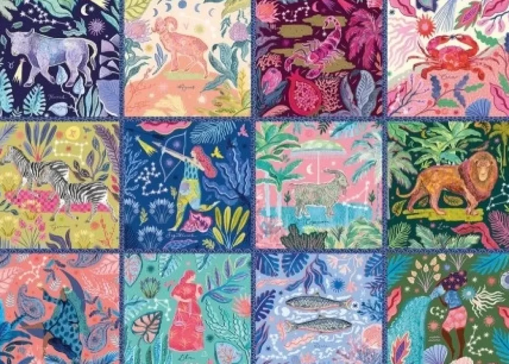 Gibsons Collage Puzzels>: Zodiac Jungle (1000) Legpuzzel