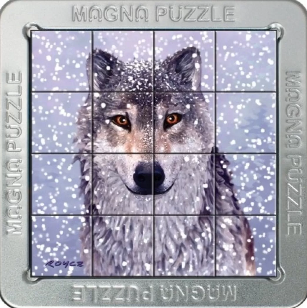 Tucker's Fun Factory Wolvenpuzzels>Gigamic: Magna Puzzle - Snow Wolf (16) 3D Legpuzzel