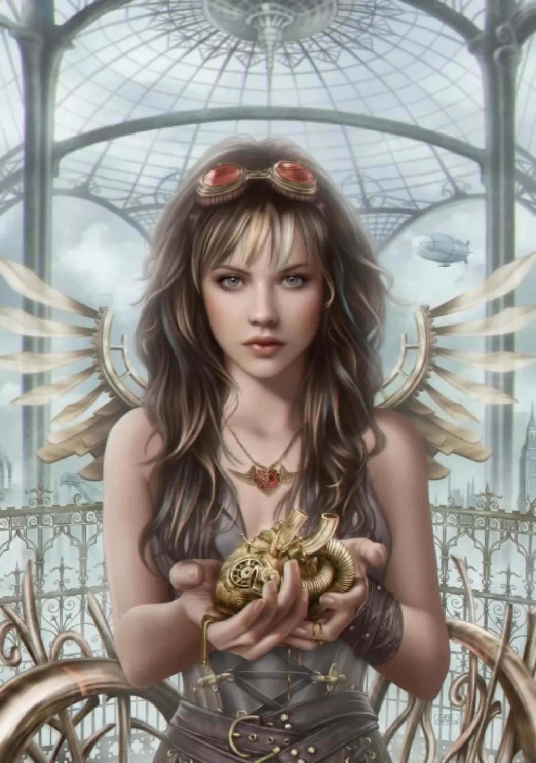 Grafika Fantasy Puzzels>: Cris Ortega - Steam Heart (1000) Verticale Puzzel