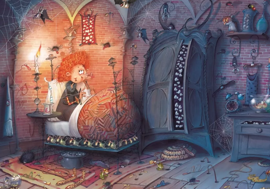 Grafika Fantasy Puzzels>: Francois Ruyer - Witch Bedroom (1000) Legpuzzel