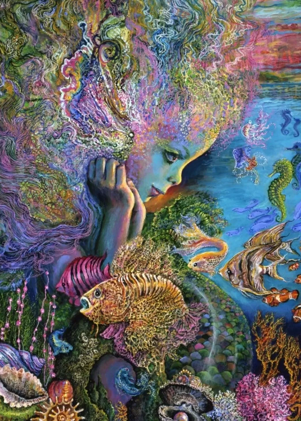 Grafika Fantasy Puzzels>: Josephine Wall - Water Baby (500) Verticale Puzzel