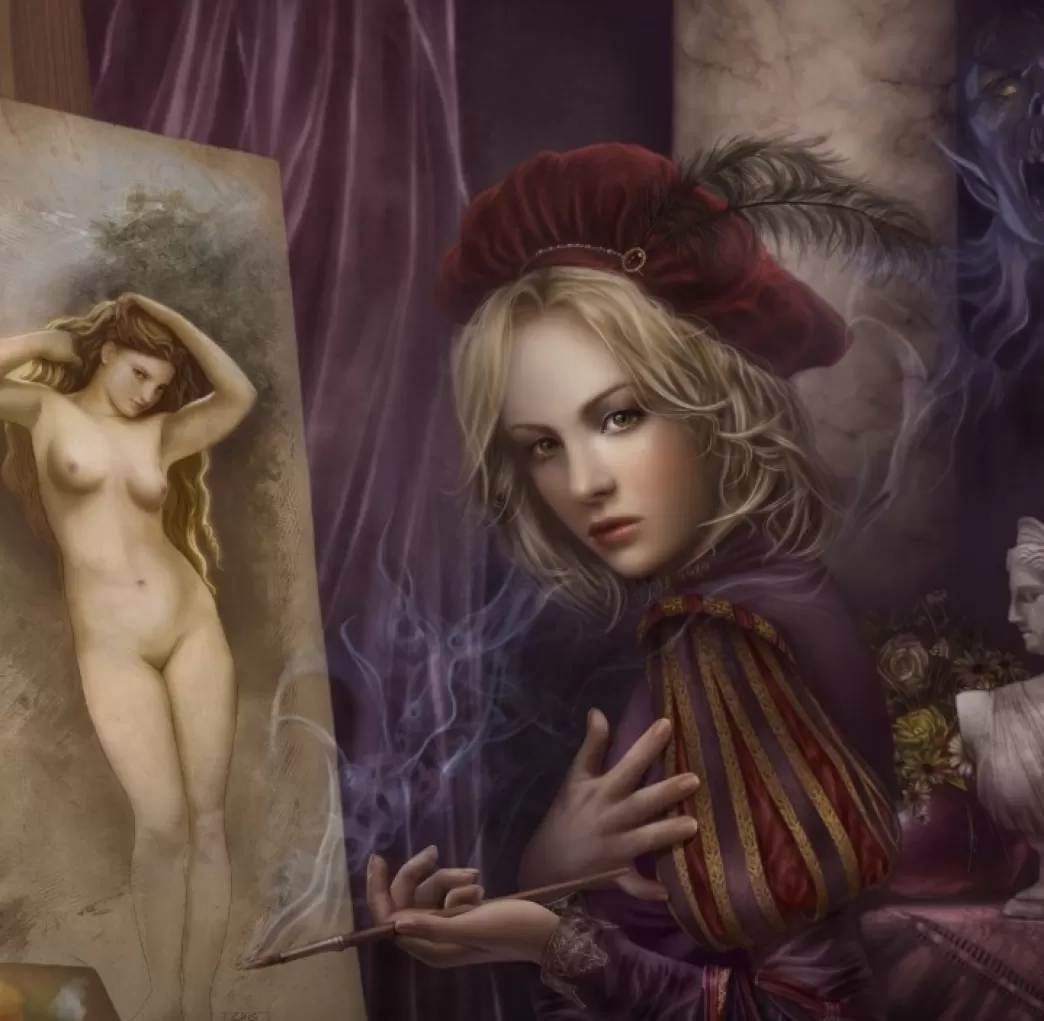 Grafika Fantasy Puzzels>: The Painter (1000) Vierkante Puzzel